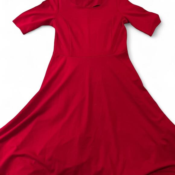 Red lands end dress reddress - Picture 1 of 4